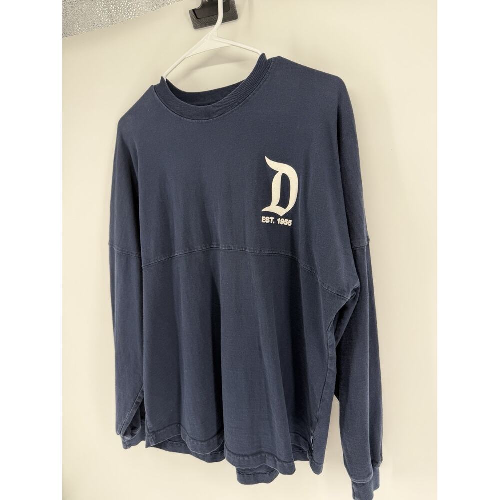 Disneyland Spirit Jersey Shirt Adult Small Blue Disney Parks Resort Long Sleeve - Picture 3 of 4
